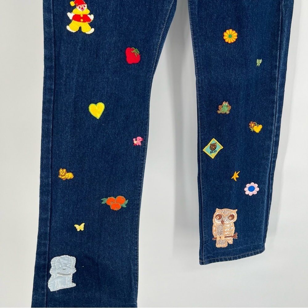 The Series NY Vintage Patchwork Dark Wash High Waist Straight Denim Jeans 28 NWT - Picture 3 of 11
